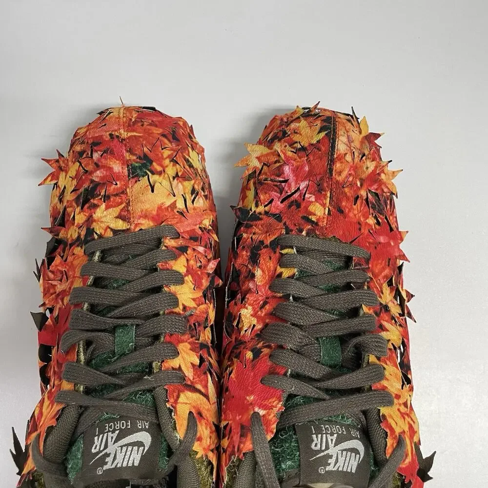 Nike Air Force 1 Low LX Leaf Camo IM8062 368 Size 9 Orange Green Fall Hunting
